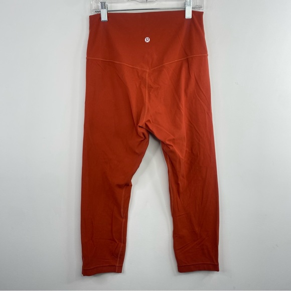 Lululemon Align 21” Size 8 Crop Canyon Orange Legging Workout Pants Activewear - Picture 3 of 6